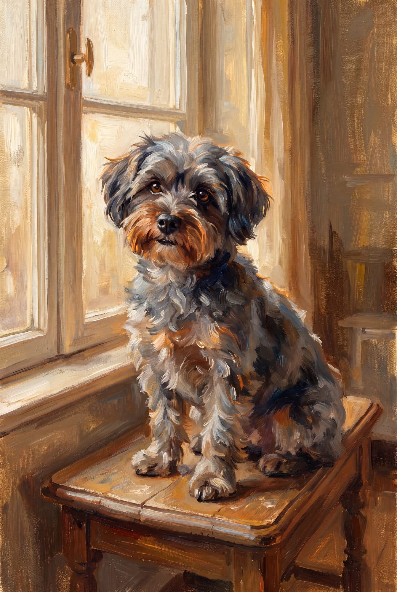 Hundeportrait im Sargent-Stil — Das Atelier