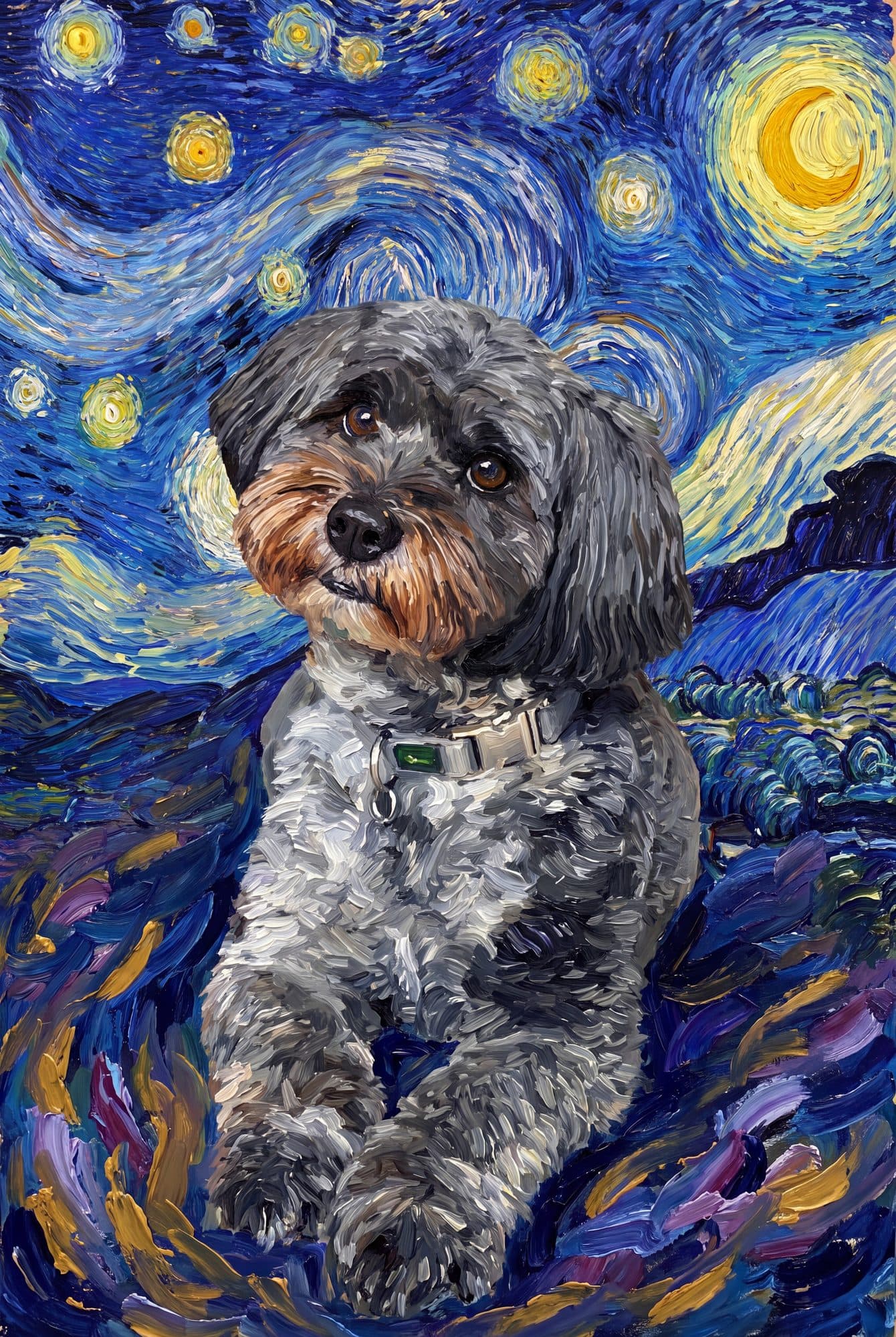 Hundeportrait im modernen Expressionismus-Stil — Der Moderne